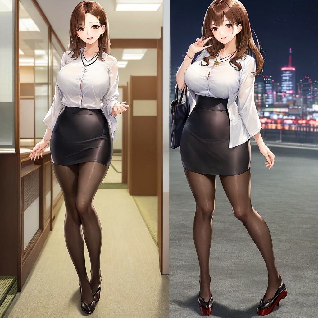 巨乳とパンストのコラボ サンプル1ページ目