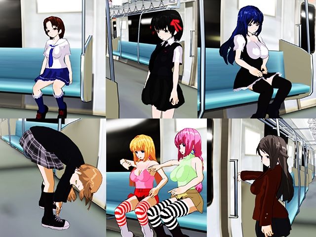電車の中で盗撮してみました サンプル2ページ目