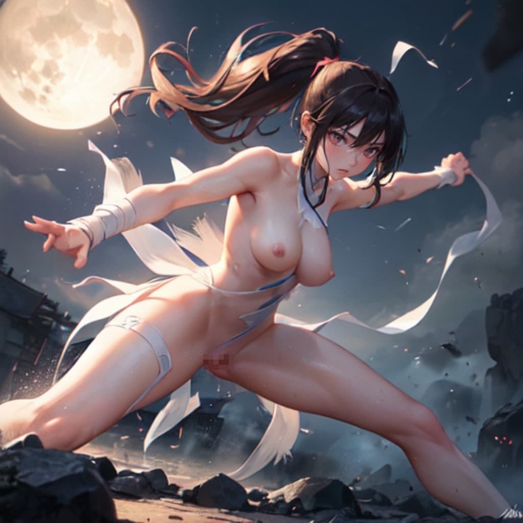 ストリートファイトガール「私よりエロい娘に会いに行く」 全裸編2 サンプル4ページ目