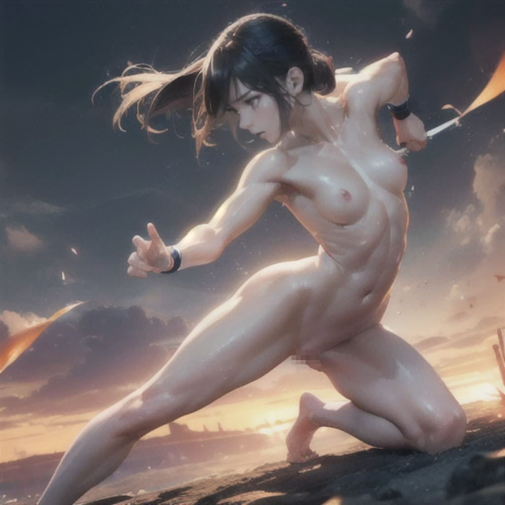 ストリートファイトガール「私よりエロい娘に会いに行く」 全裸編2 サンプル8ページ目