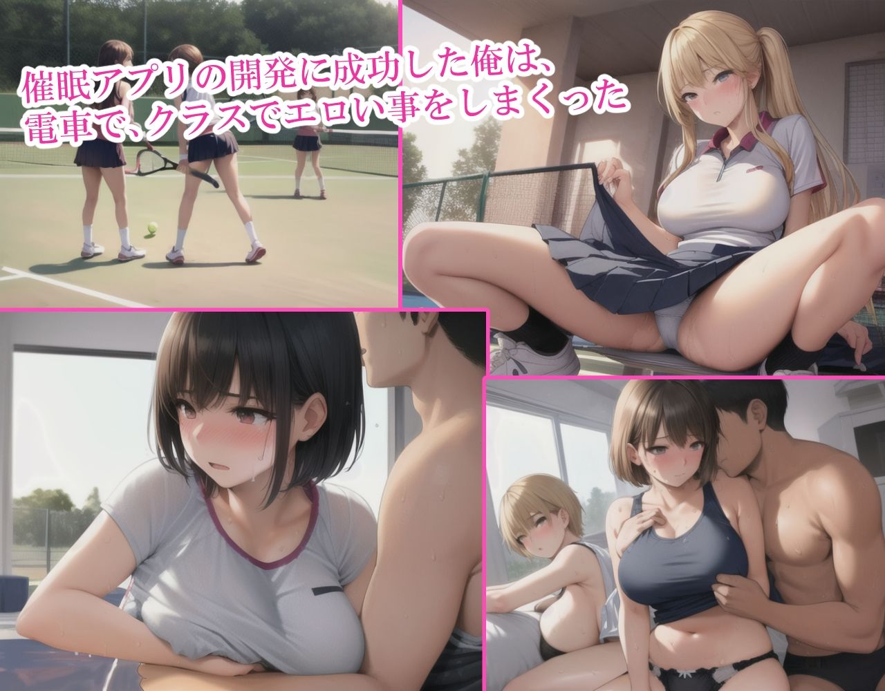 催●アプリで好き放題〜テニス部潜入編〜 サンプル1ページ目