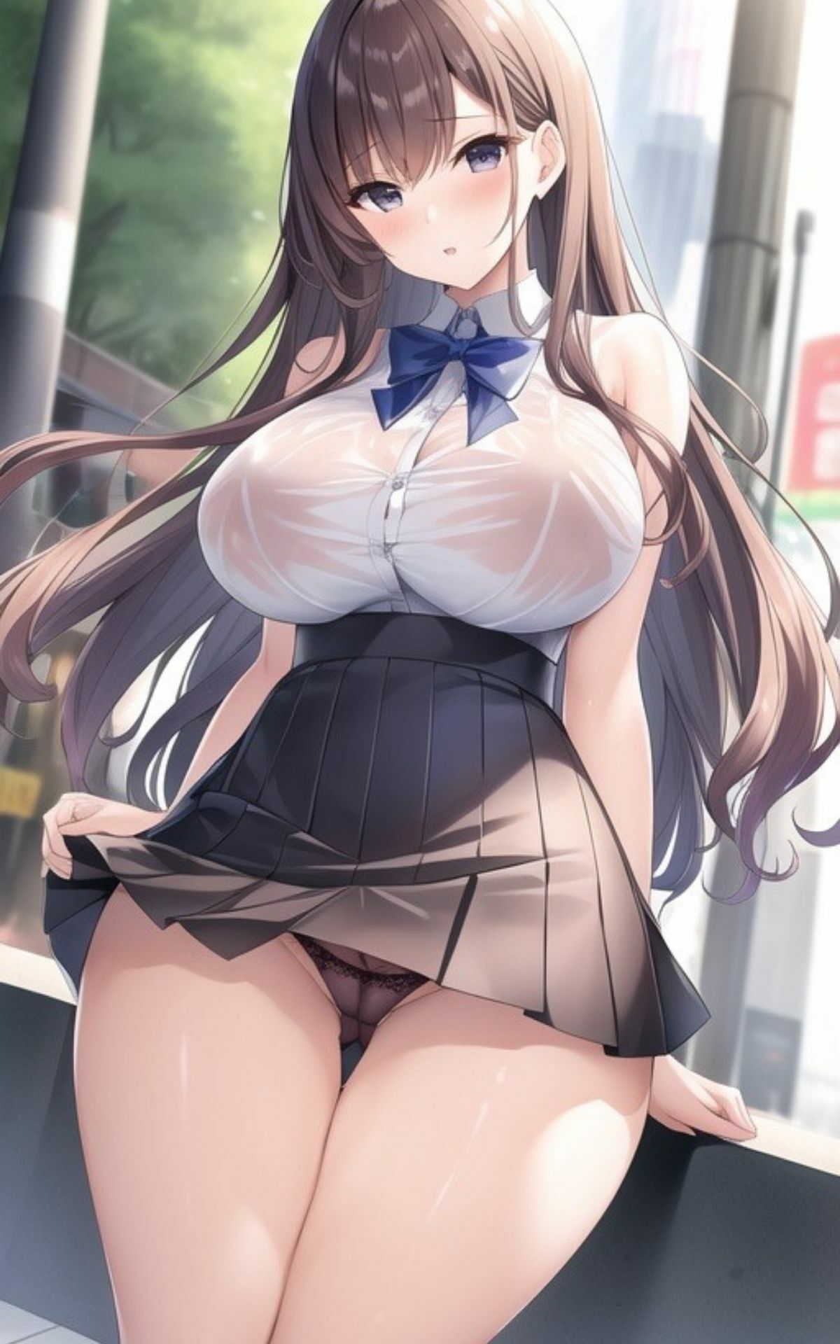 AI美女イラストvol.36淫ギャル激写 サンプル4ページ目