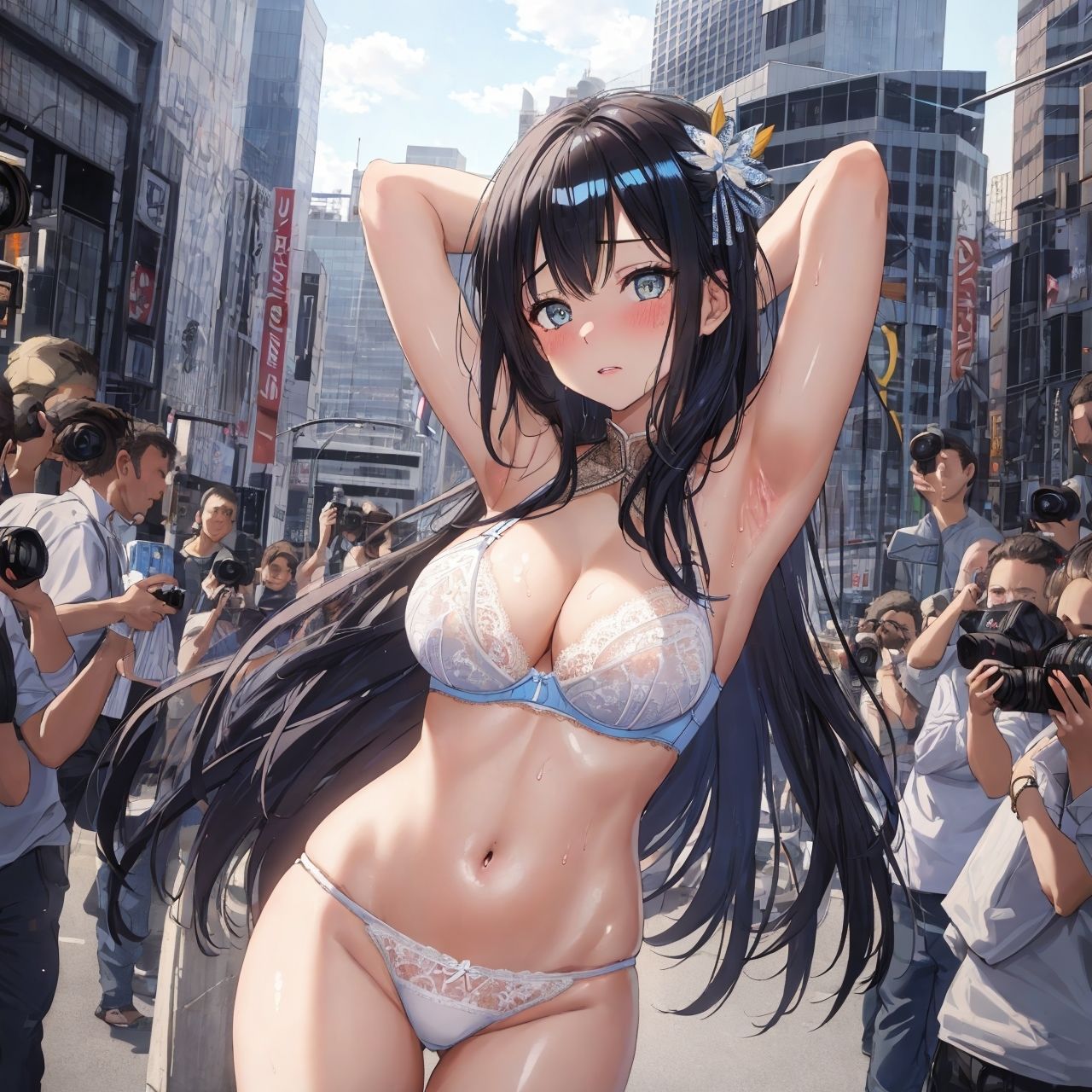 街中の強●撮影会 〜ランジェリー編〜 サンプル1ページ目