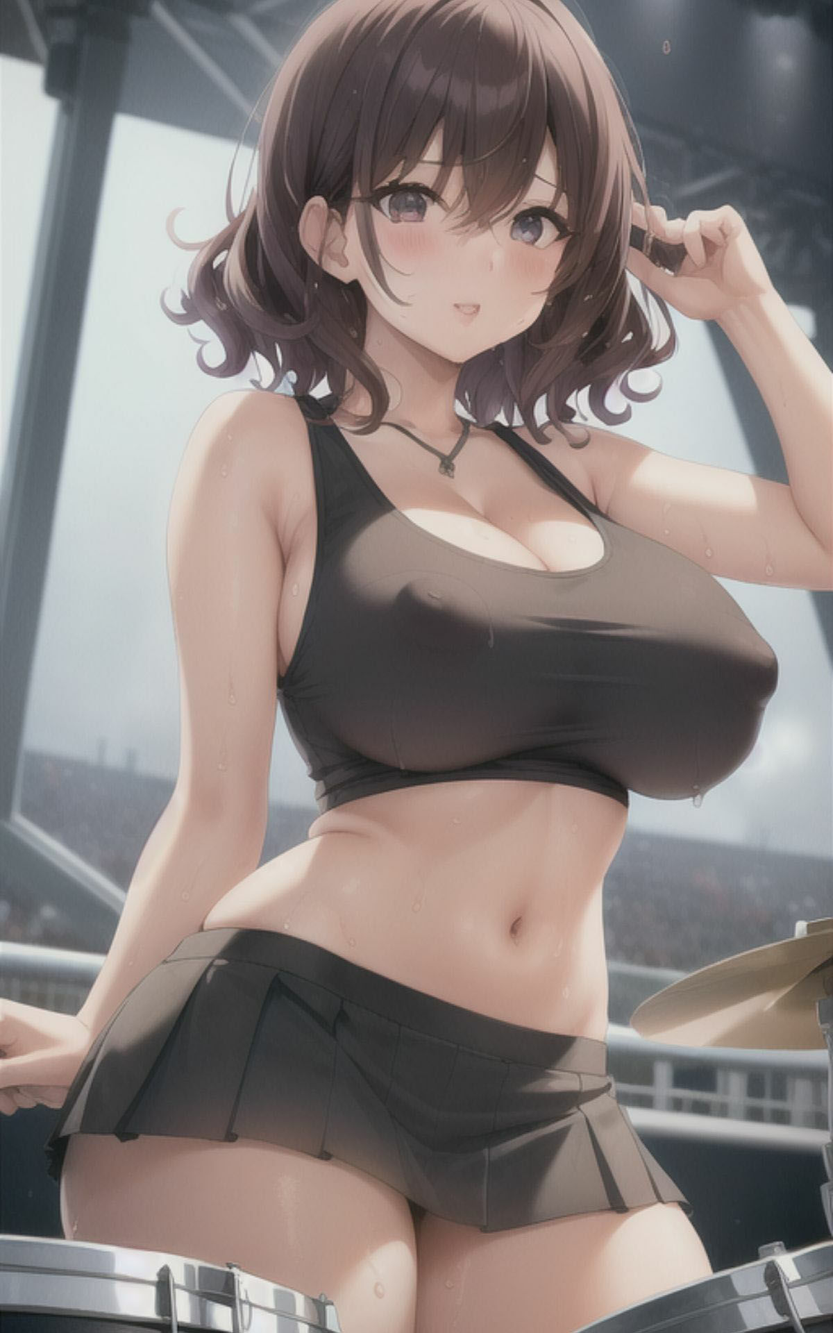 AI美女イラストvol.37愛欲の歌声エッチなボーカリスト サンプル3ページ目