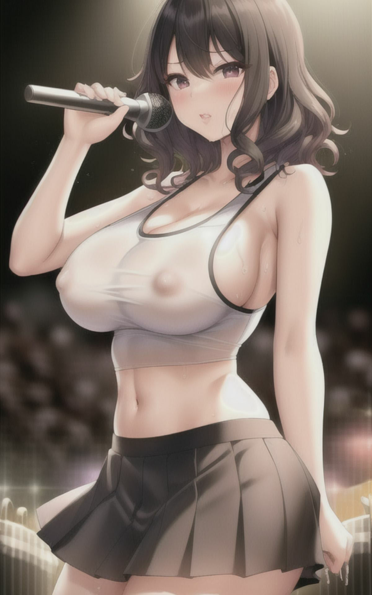 AI美女イラストvol.37愛欲の歌声エッチなボーカリスト サンプル6ページ目