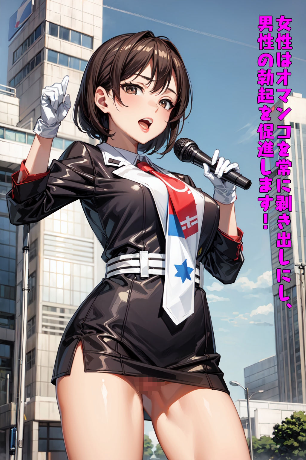 変態選挙活動〜露出しながらドスケベ政策を叫ぶ美人政治家〜 サンプル7ページ目
