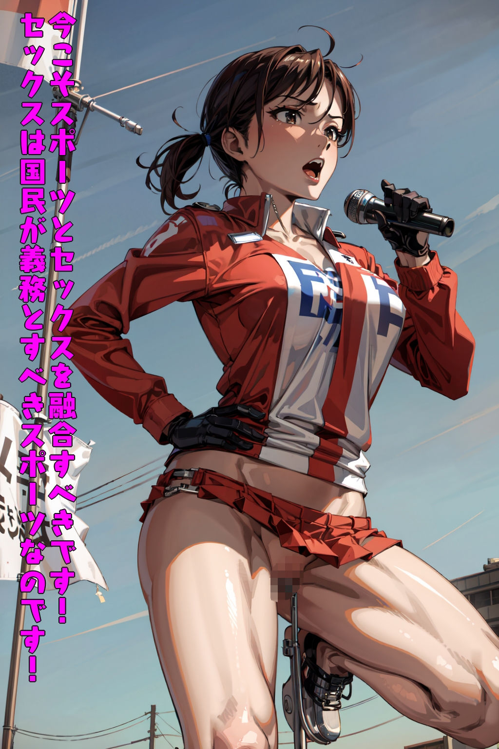 変態選挙活動〜露出しながらドスケベ政策を叫ぶ美人政治家〜 サンプル9ページ目