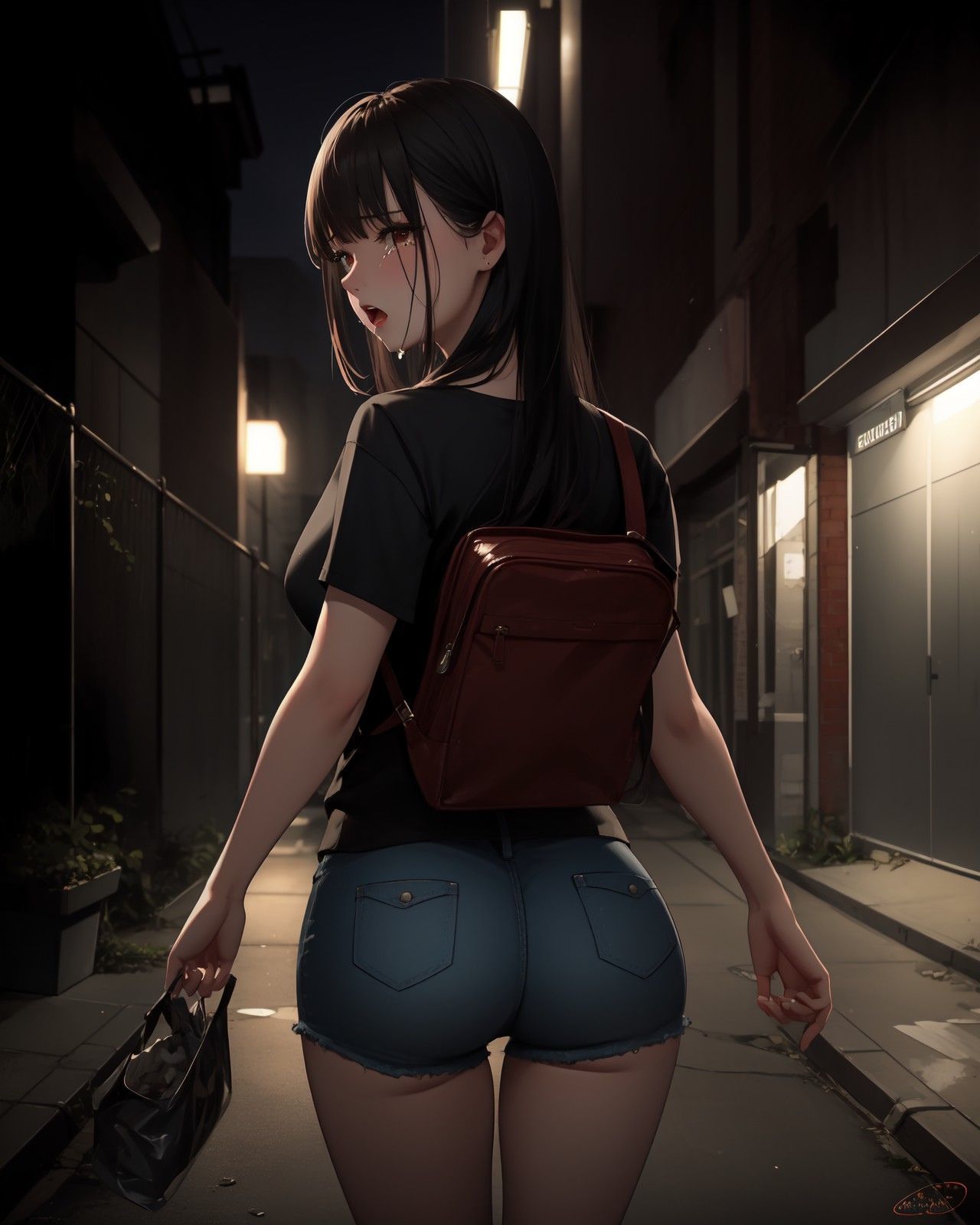 路地裏でヤレる女がいるらしい件 vol.1 サンプル1ページ目