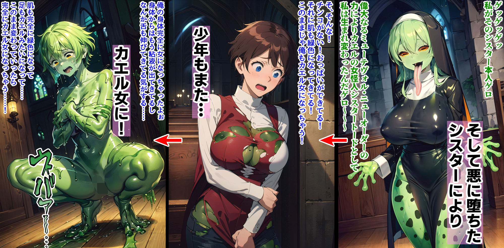 女怪人犠牲者録〜旧人類よ変異せよ〜 サンプル3ページ目