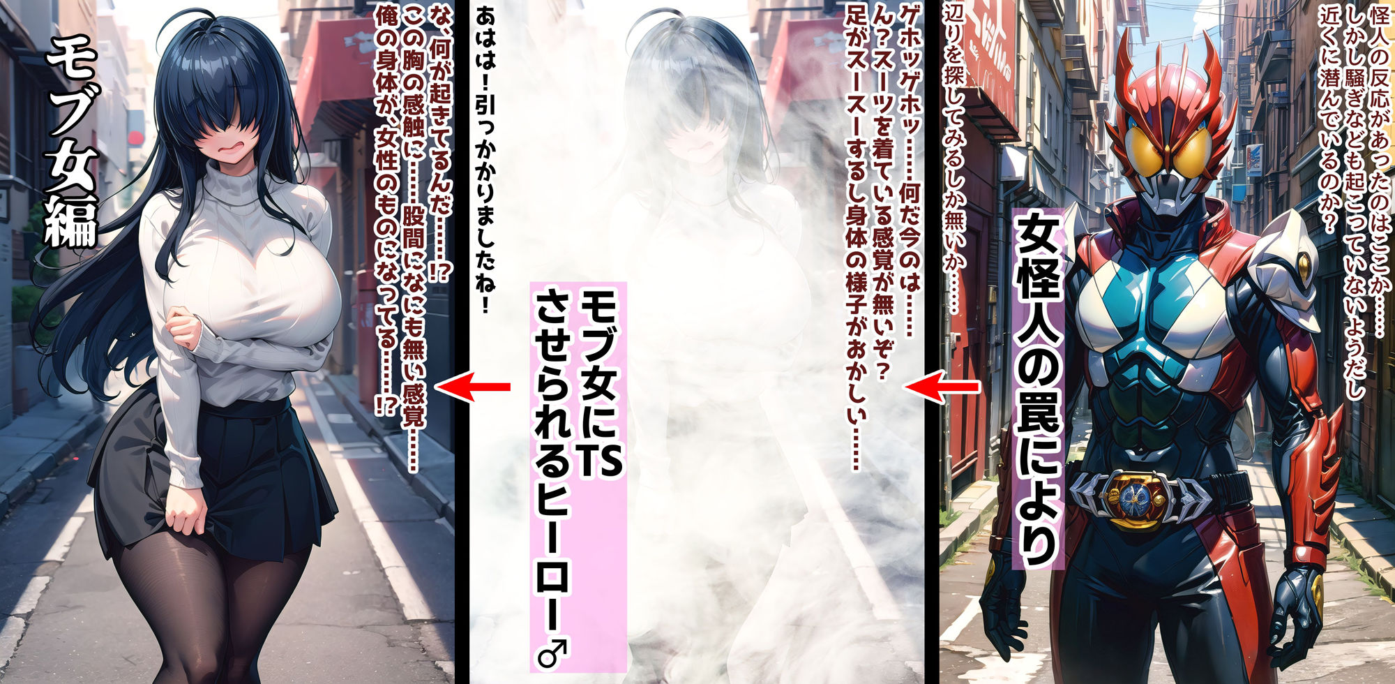女怪人犠牲者録〜旧人類よ変異せよ〜 サンプル4ページ目
