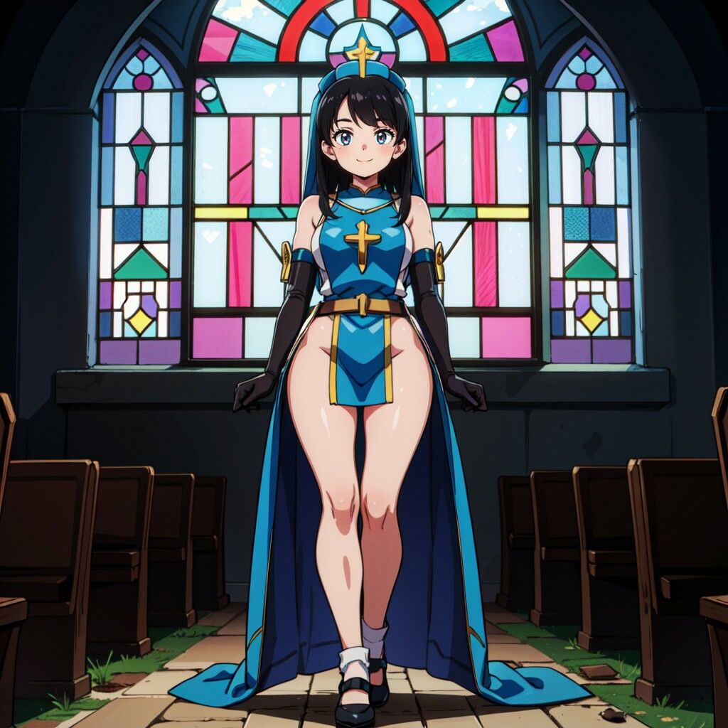 黒髪プリーストちゃん立ち絵CG サンプル3ページ目