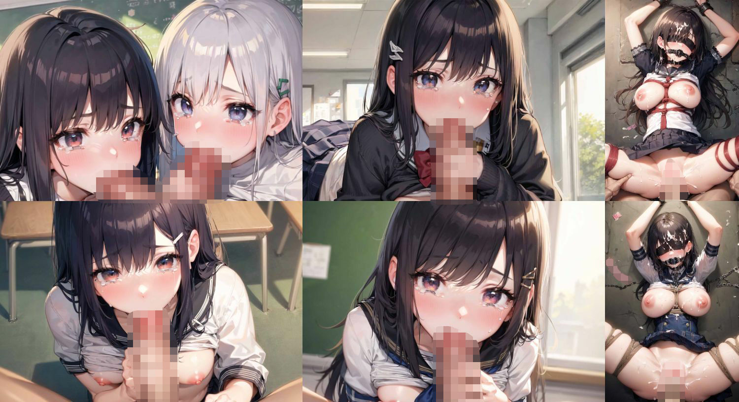 制服JKが学園の肉便器になる サンプル6ページ目