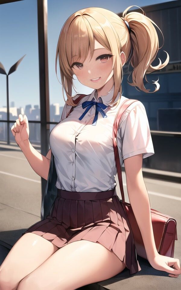 AI Artworks 通学2 サンプル4ページ目