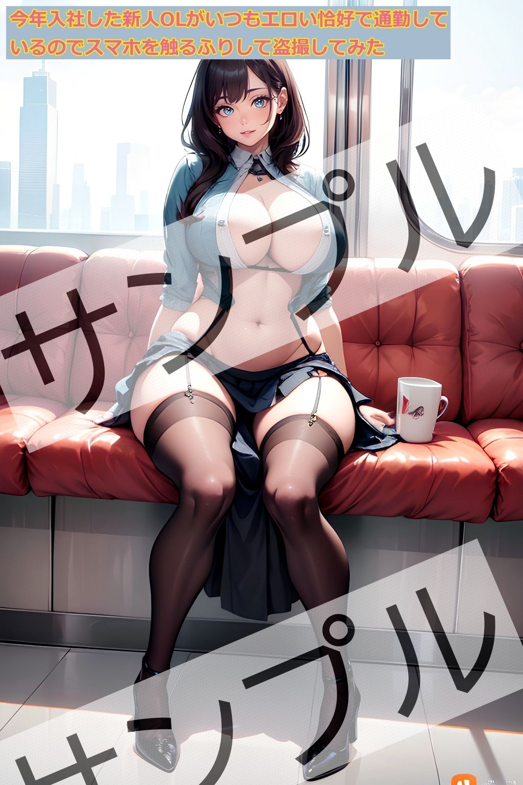 爆乳OLの日常 - Daily life of a big breasted office lady - サンプル9ページ目