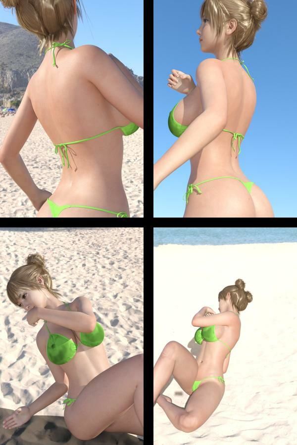 【＋All】『理想の彼女を3DCGで作ります』から生まれたバーチャルアイドル「一ノ瀬廻里（いちのせめぐり）」のグラドル撮影風写真集:Gradol_77 サンプル1ページ目