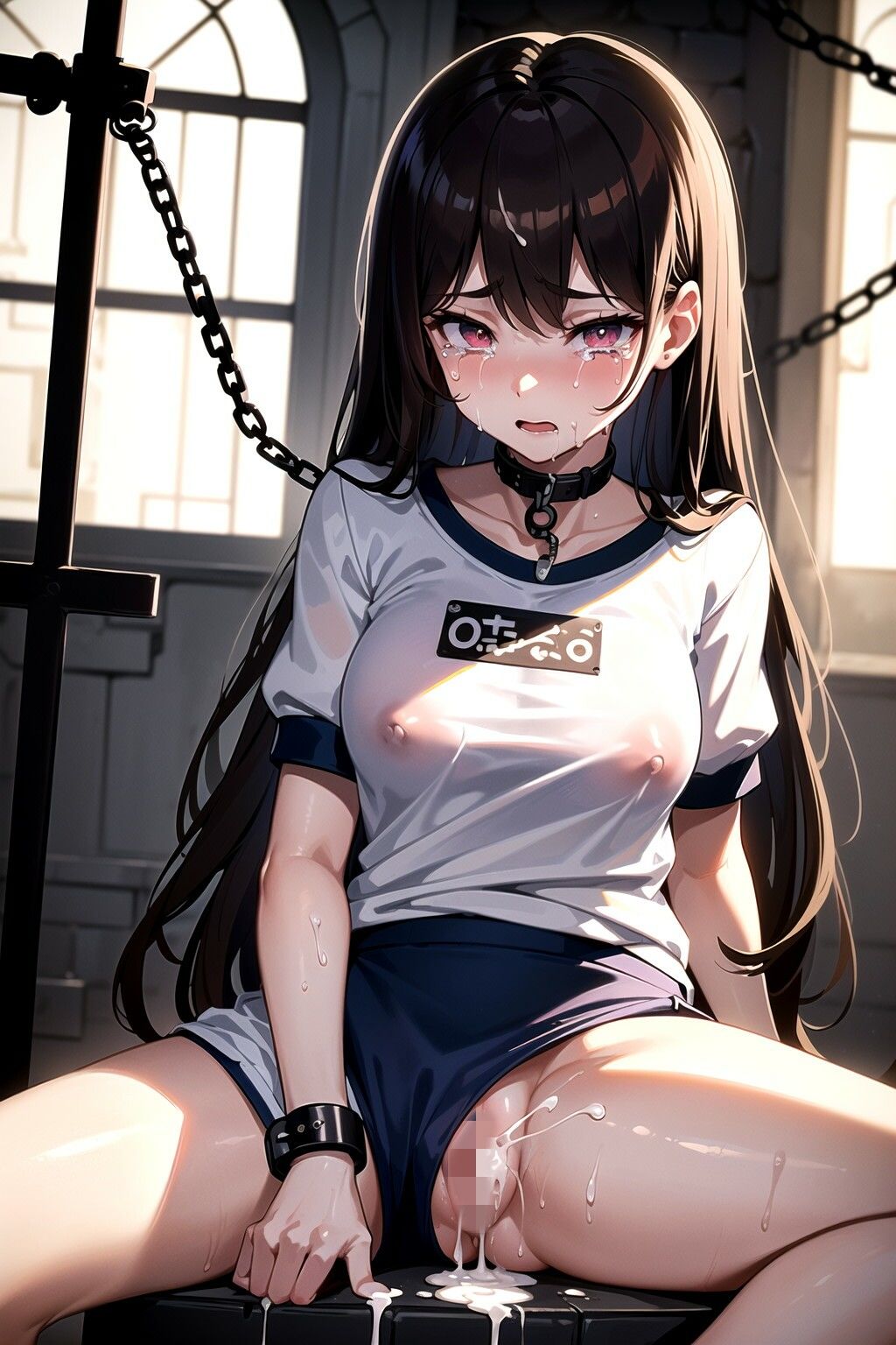 女子校生の濡れた体操服＆ブルマの横から高圧中出し サンプル1ページ目