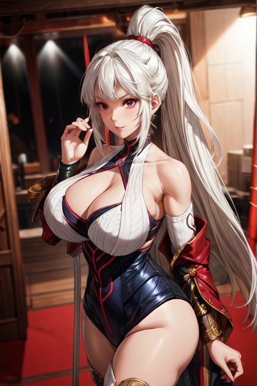 爆乳AI白髪戦士1 サンプル4ページ目
