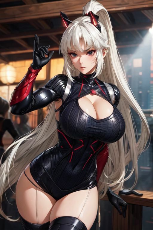 爆乳AI白髪戦士1 サンプル5ページ目