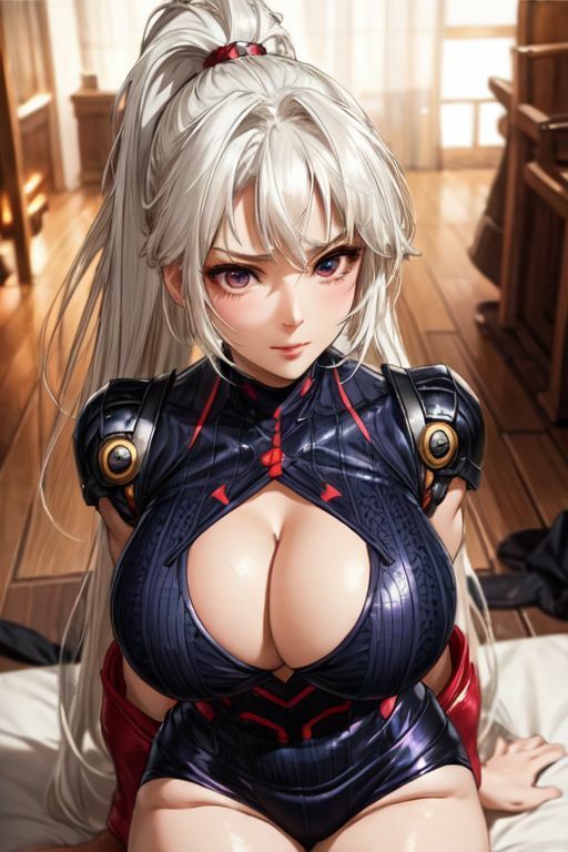 爆乳AI白髪戦士1 サンプル7ページ目