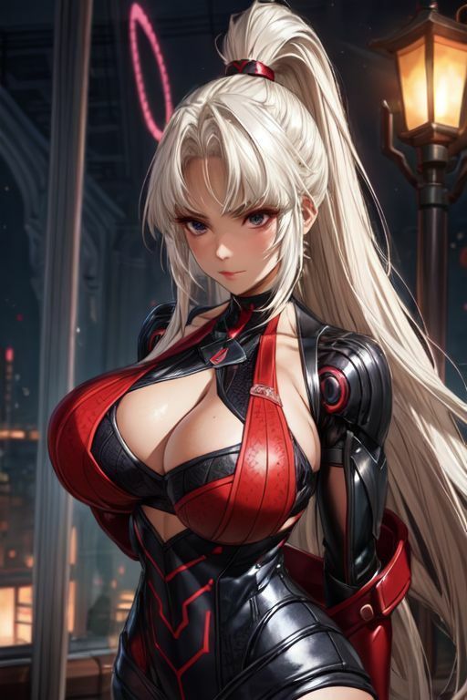 爆乳AI白髪戦士1 サンプル9ページ目
