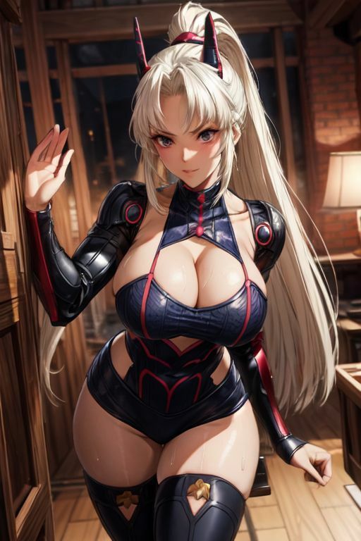 爆乳AI白髪戦士1 サンプル10ページ目
