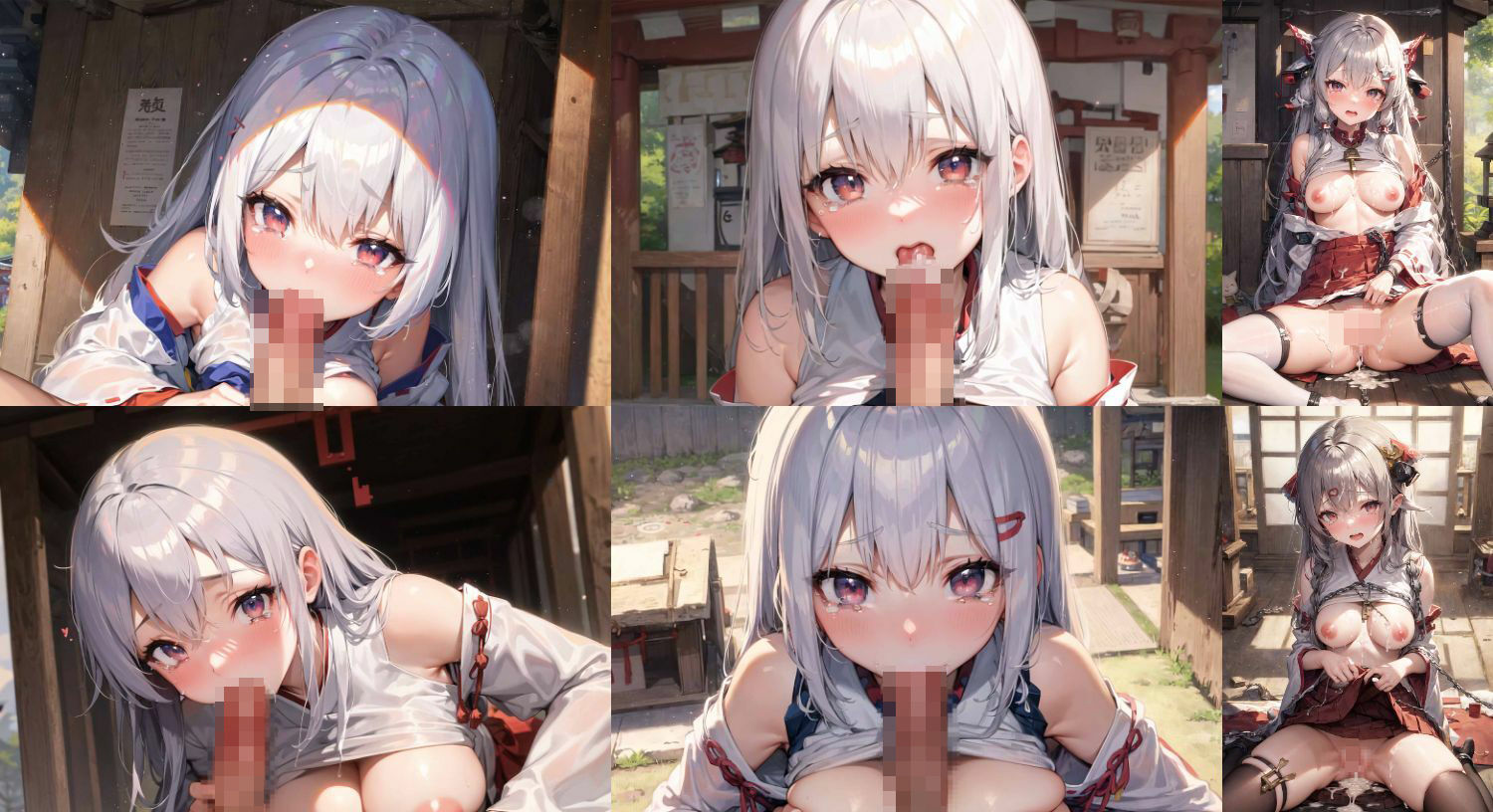 神社で犯●れまくる巫女ちゃん サンプル5ページ目