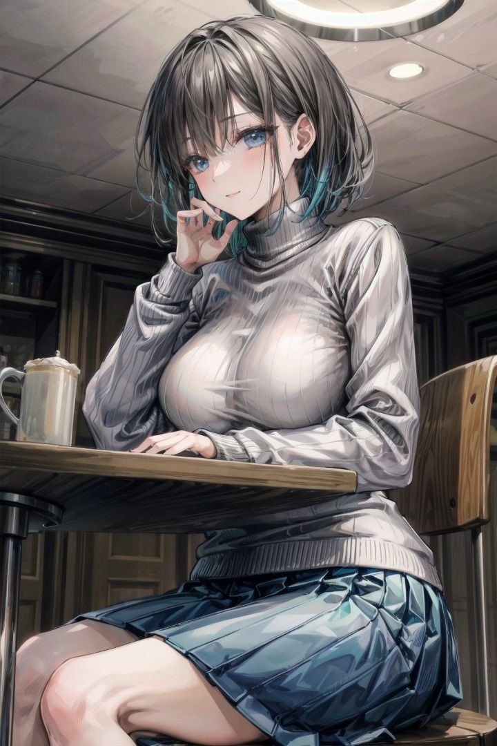 黒髪ショートな文学少女とイチャラブセックス サンプル3ページ目