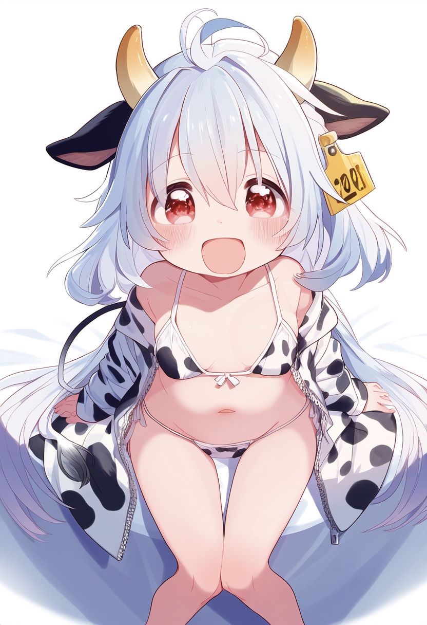 ウシ娘@人間牧場 乳牛として生まれたケモノ女子の一生 〜生まれてから一人前にミルクを出し、種牛になり死ぬまで〜｜ケモノ・獣人・拘束・巨乳・母乳・搾乳・セックス・妊娠・屠殺｜イラスト350枚 サンプル2ページ目