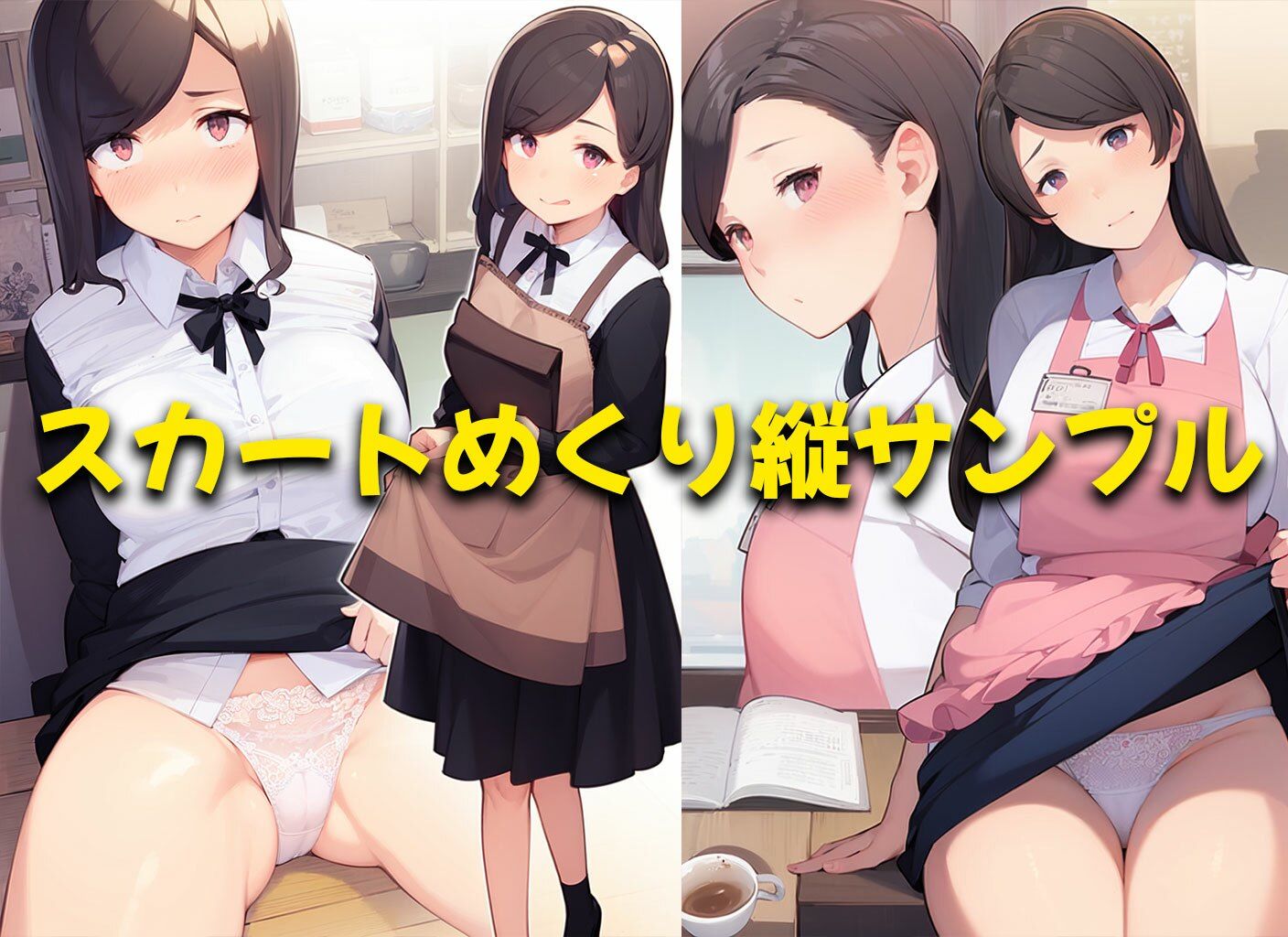 【喫茶パンティ】下着を見せることが入店のご挨拶と勘違いしてしまった店員さん達 サンプル6ページ目