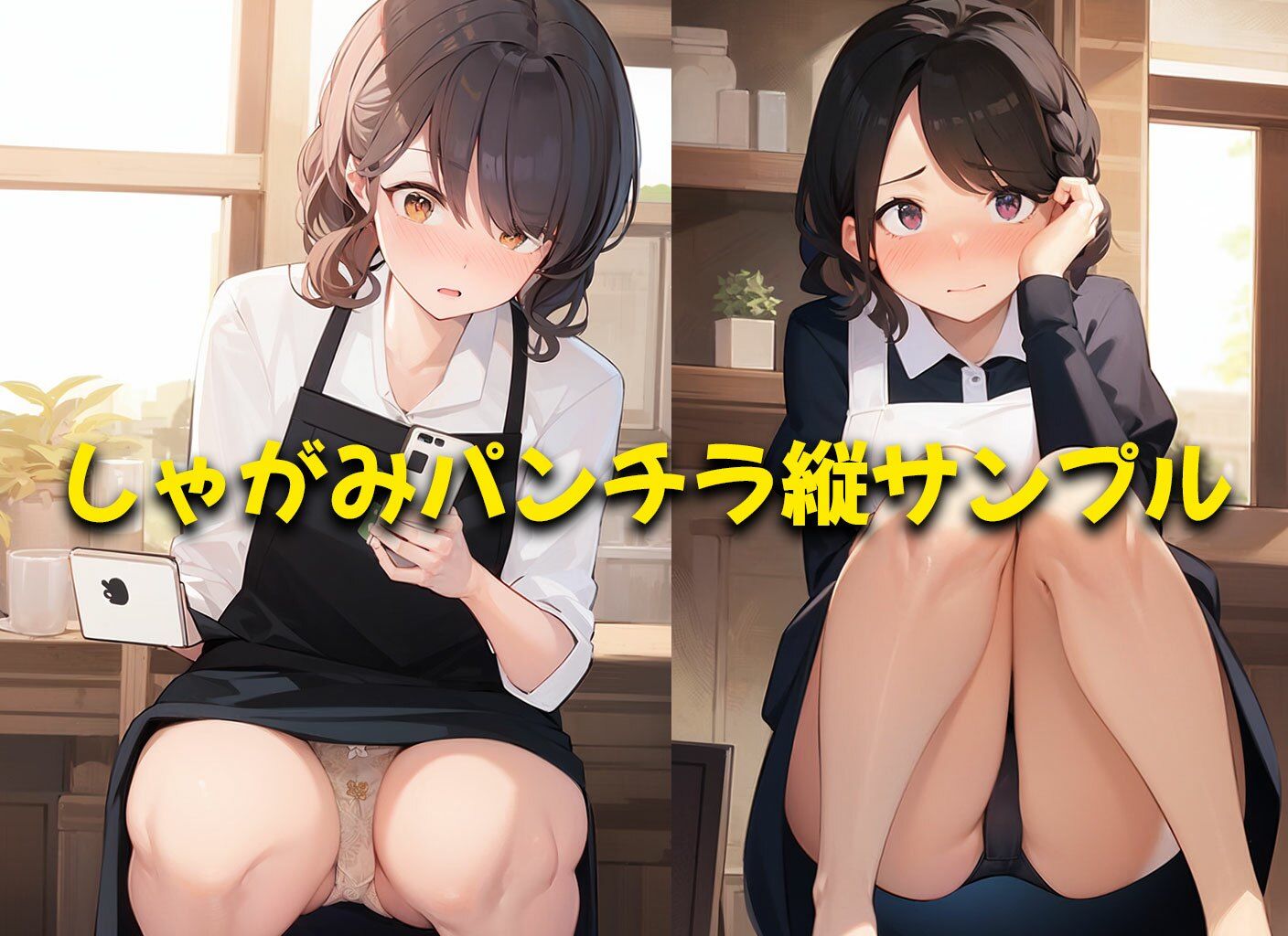【喫茶パンティ】下着を見せることが入店のご挨拶と勘違いしてしまった店員さん達 サンプル7ページ目