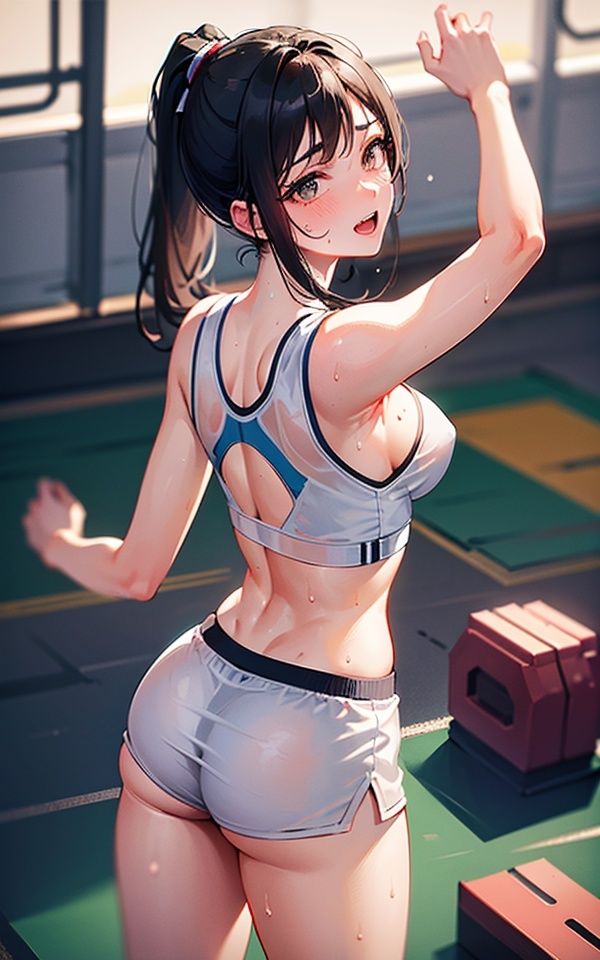 後で私の汗...全部舐めてくれる？ サンプル3ページ目