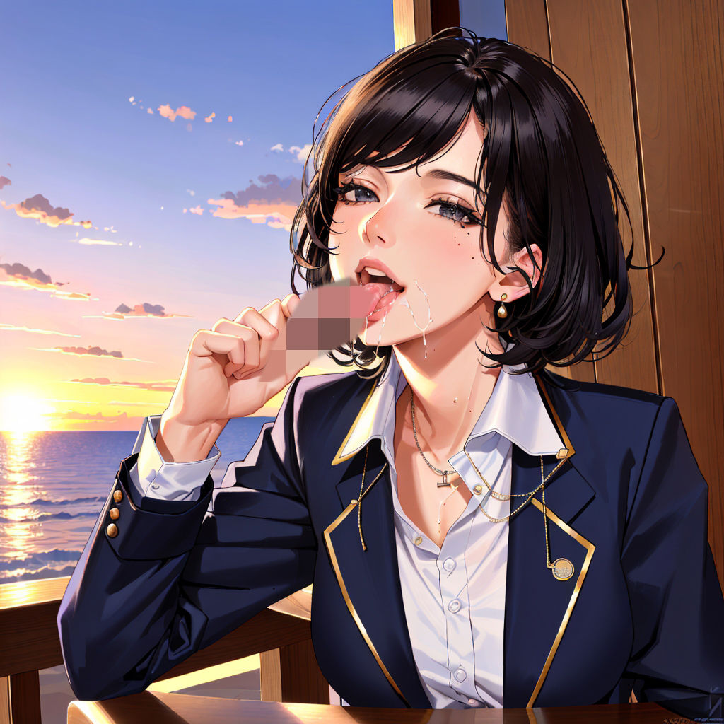 女子◯生 わからせ お仕置き フェラ顔百選＃003 サンプル1ページ目