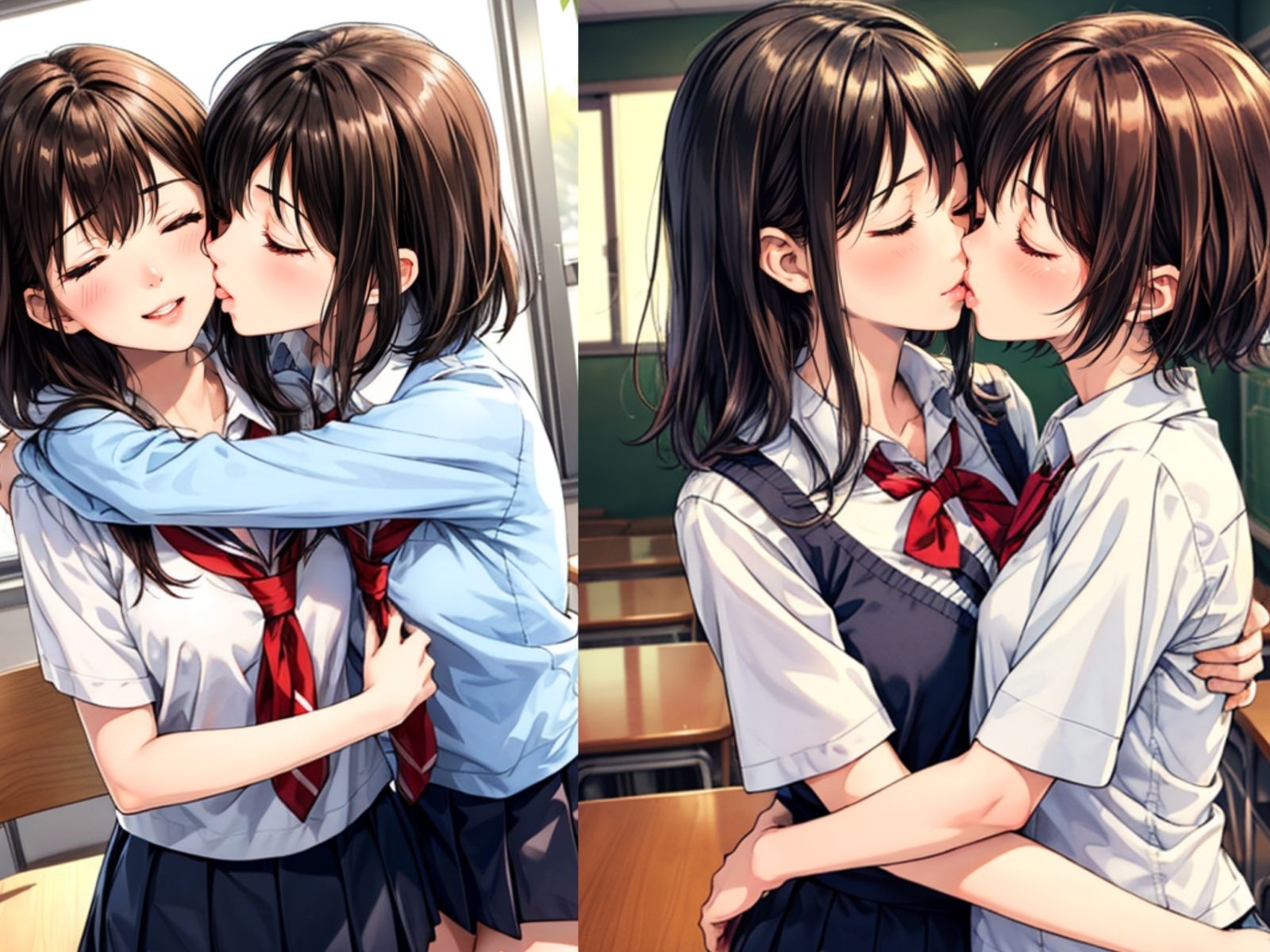百合好きのためのイチャイチャ本 サンプル2ページ目