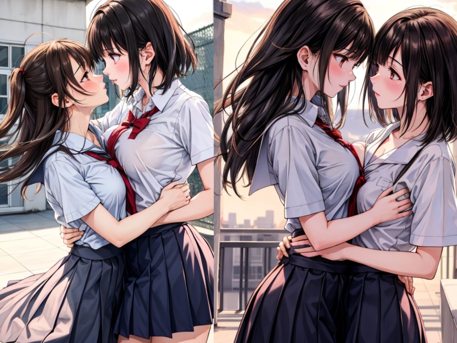 百合好きのためのイチャイチャ本 サンプル4ページ目