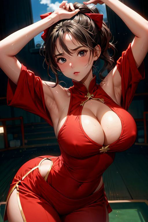 爆乳AIどすけべチャイナドレス1 サンプル3ページ目