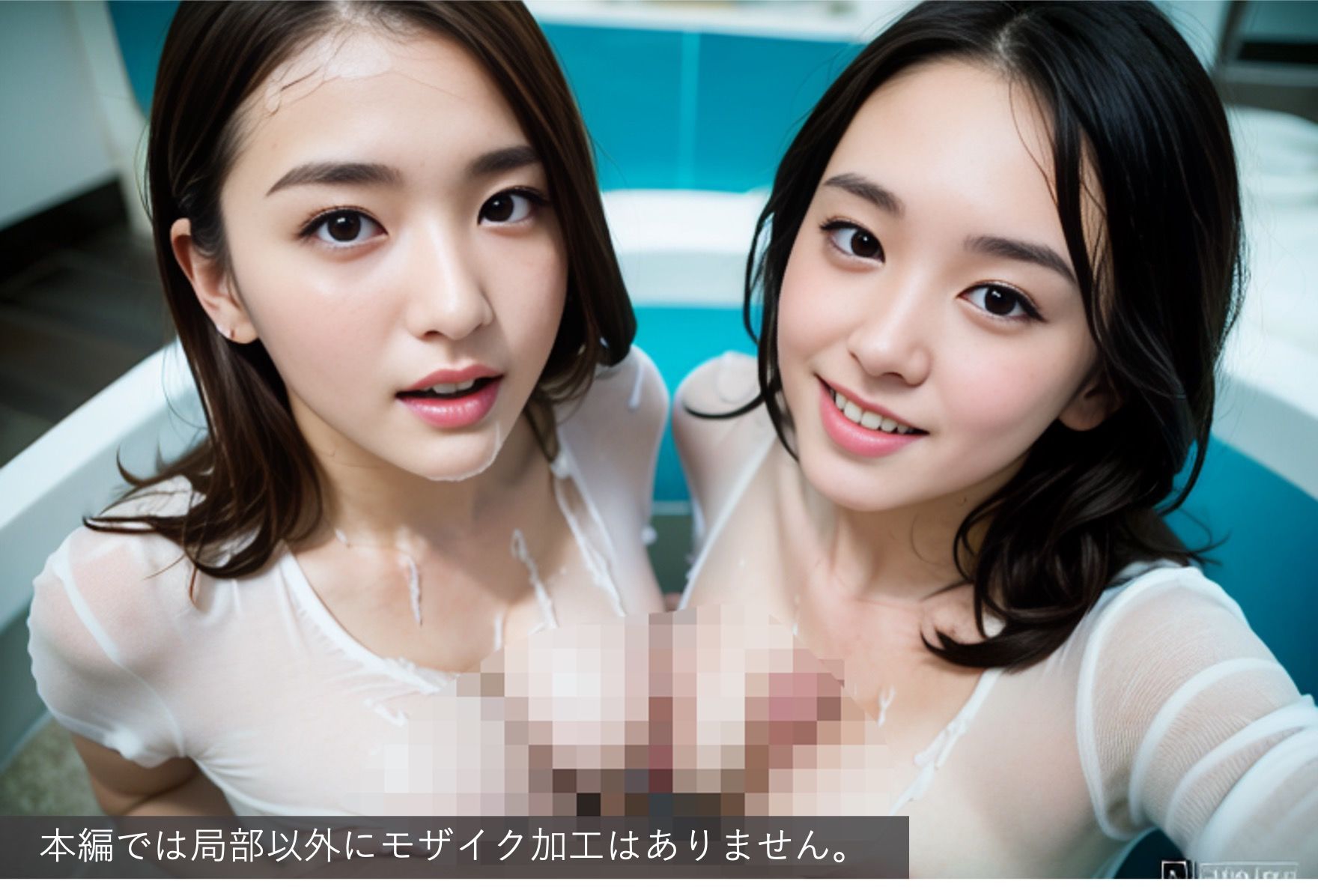双子だ！美少女だ！水泳部だ！合宿だ！ドロッドロに降り注ぐひたすらおしゃぶりトレーニング！ サンプル7ページ目