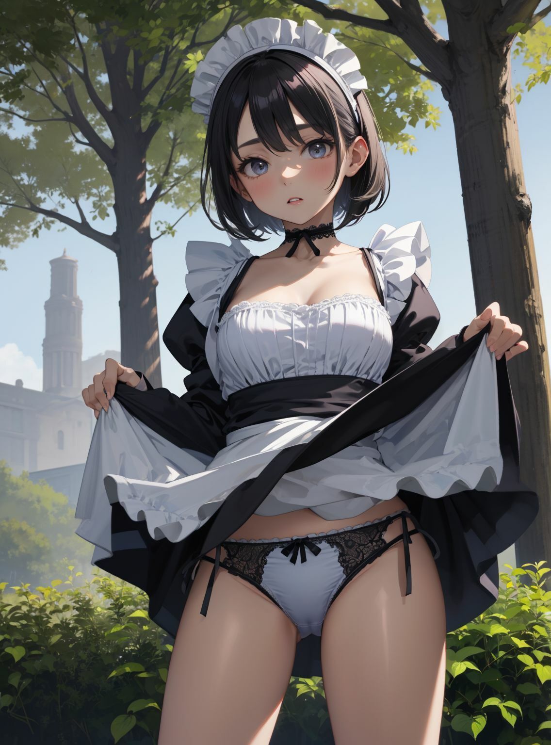 パンチラ巨乳メイド サンプル3ページ目