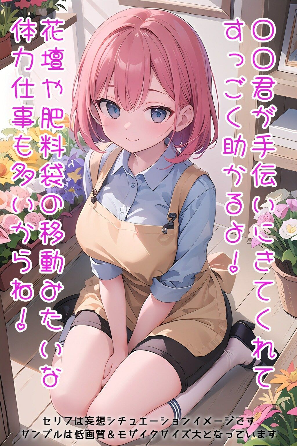 半裸繚乱 花屋の看板娘編 サンプル1ページ目