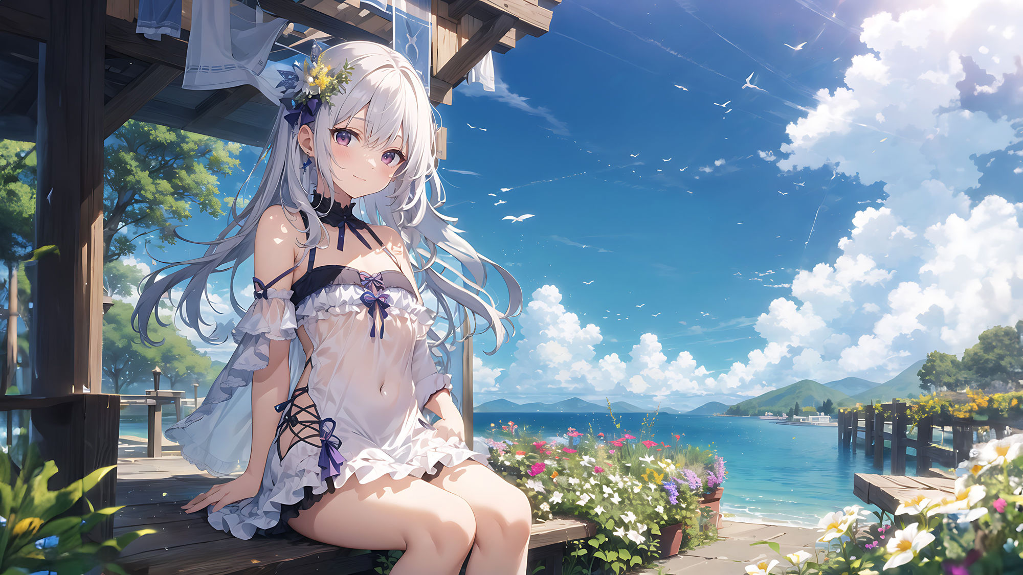 美少女×神イラスト集 サンプル1ページ目