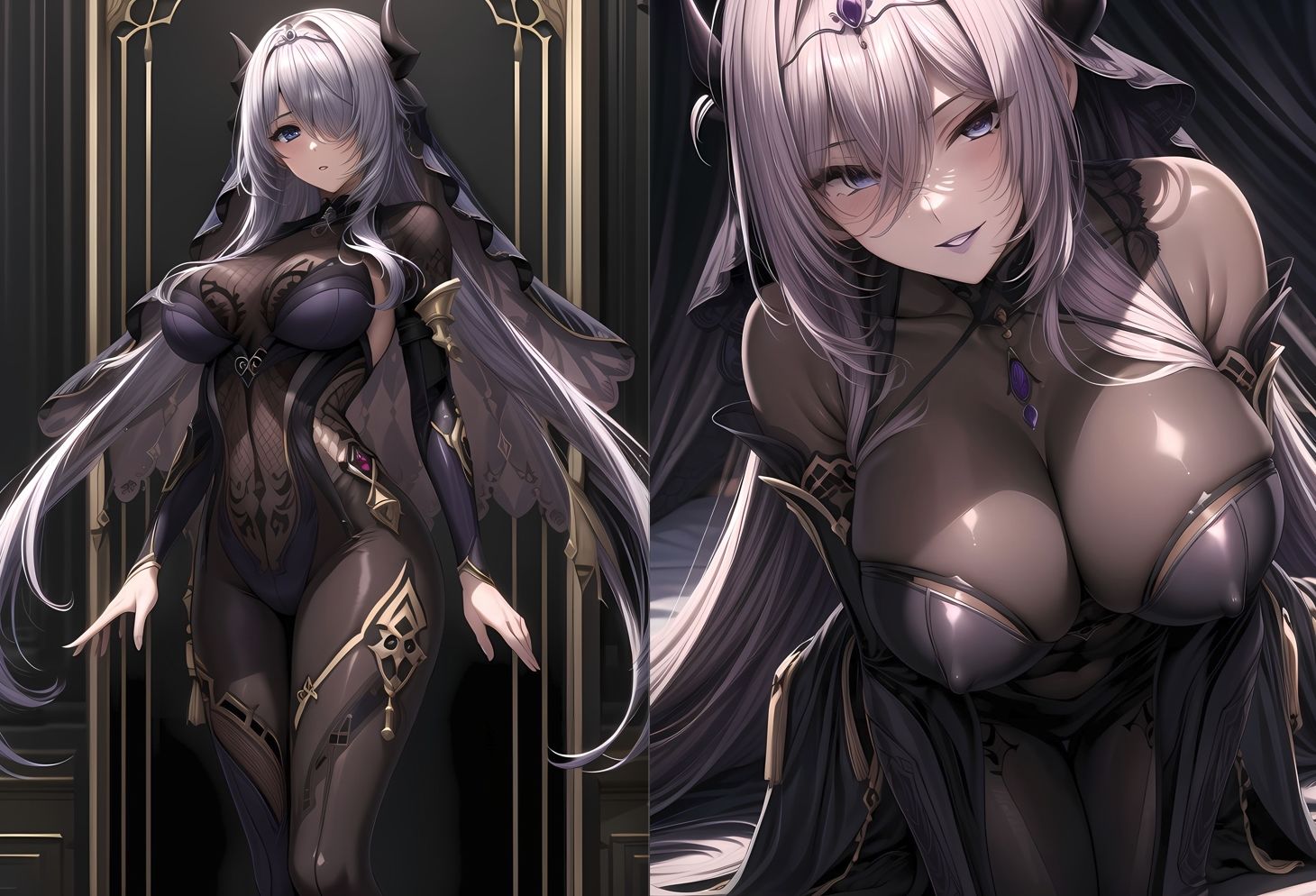 悪堕ち・淫魔化した元聖女騎乗位搾精 サンプル1ページ目