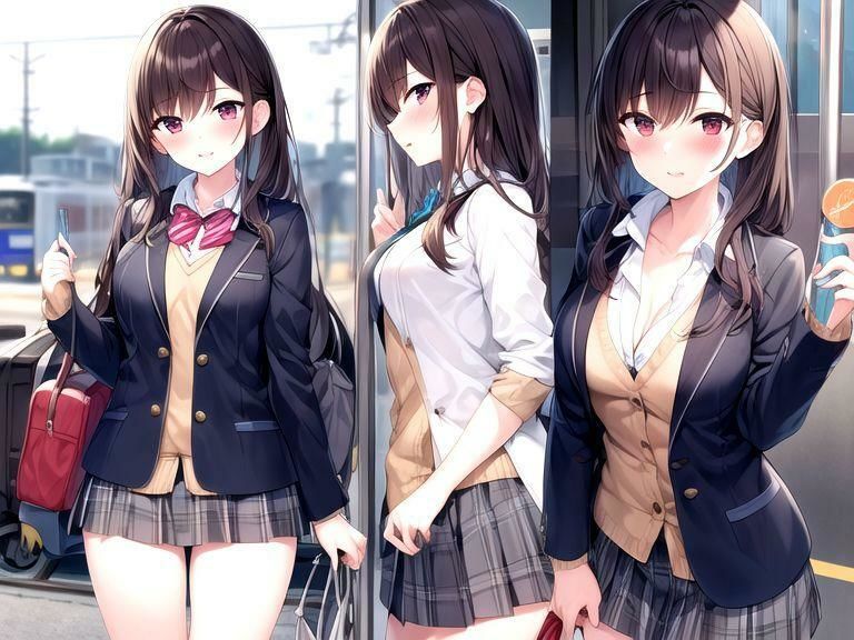 ノーパンノーブラ・露出学園の日常 冬服ブレザー 編 サンプル3ページ目
