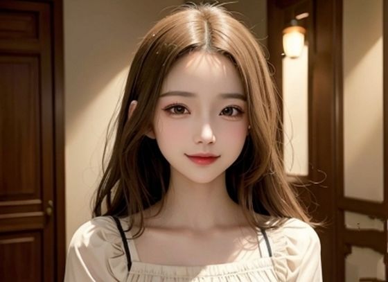 AI彼女〜モデル写真集《白いブラウスを着たお嬢様編》