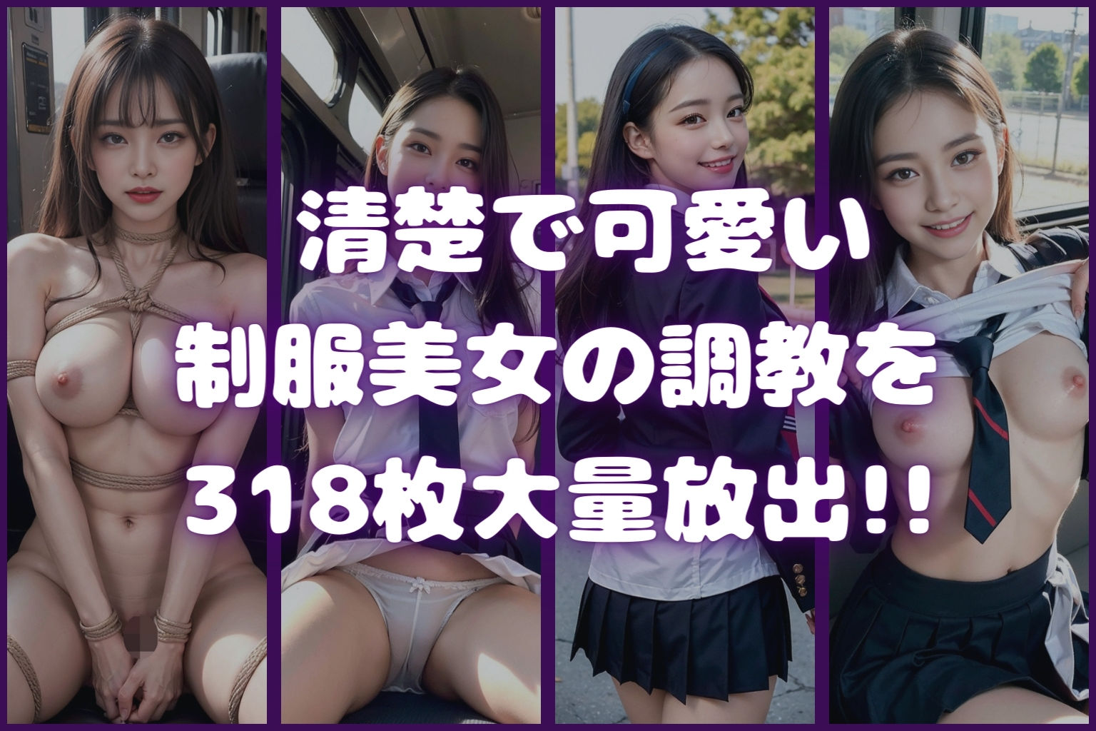 制服美女の野外露出日記 サンプル1ページ目