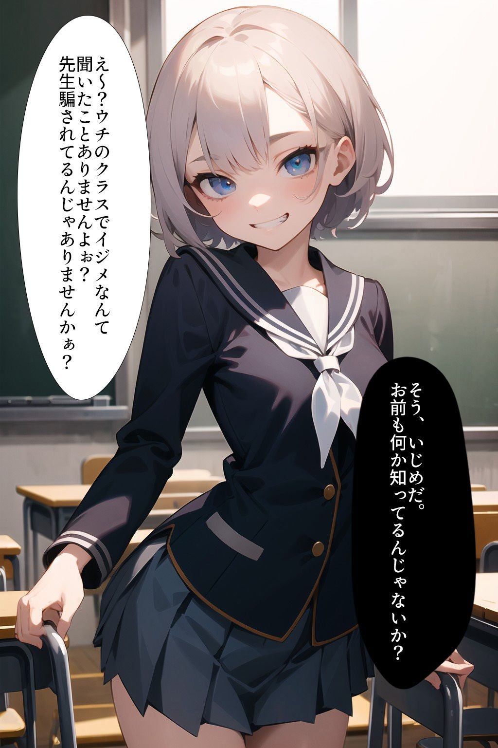 いじめっ娘JKわからせ サンプル1ページ目