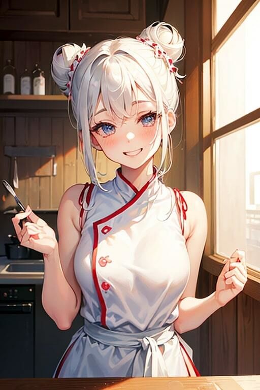 AI生成美女写真集 vol20 料理美女 サンプル1ページ目