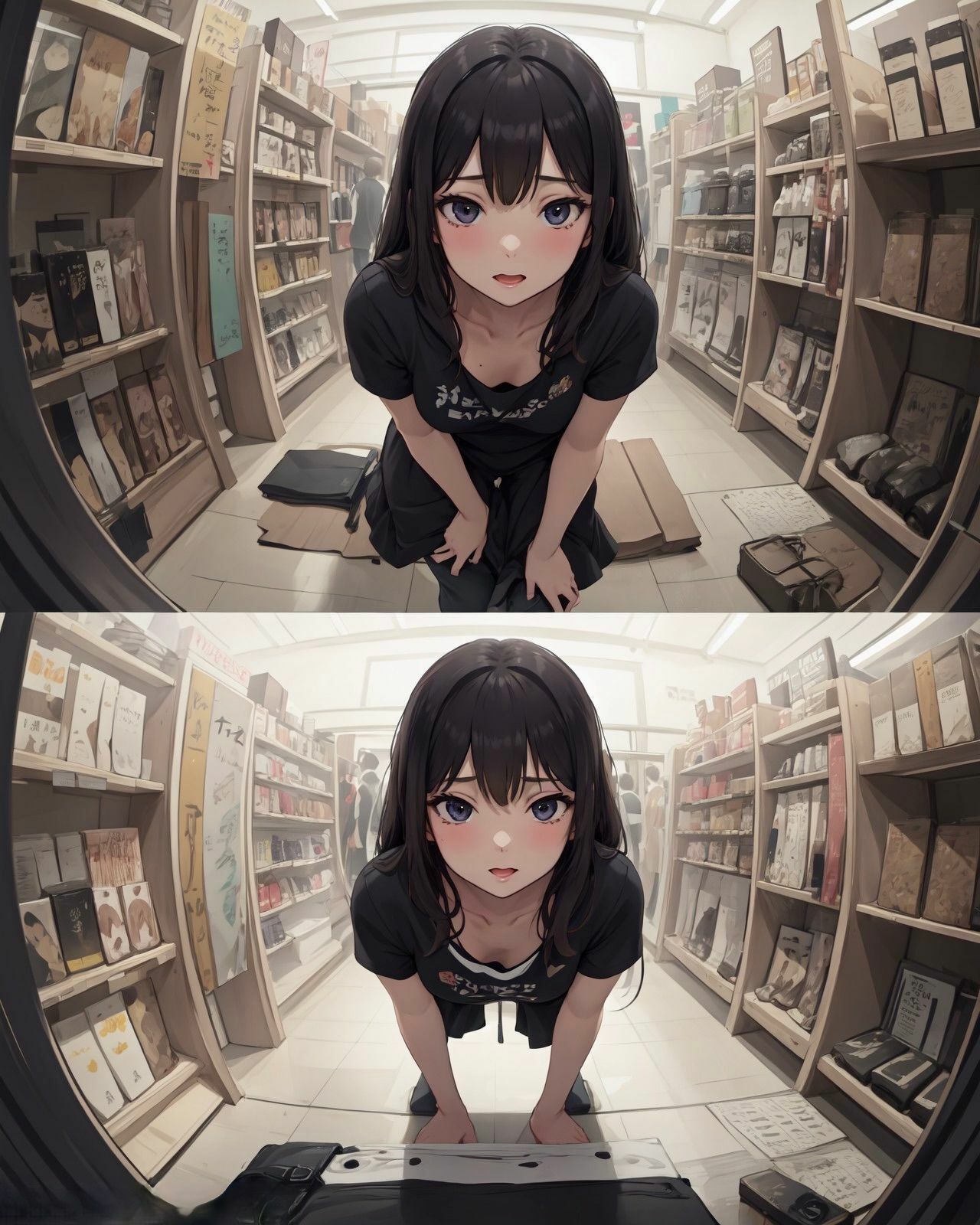 盗●用カメラに見せつけてくるJ●がいる件について vol.1 サンプル2ページ目