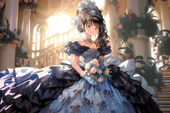 【ドレス美少女16】清楚な美少女がドレスを纏ったら サンプル2ページ目
