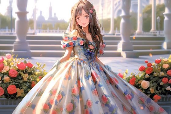【ドレス美少女16】清楚な美少女がドレスを纏ったら サンプル3ページ目