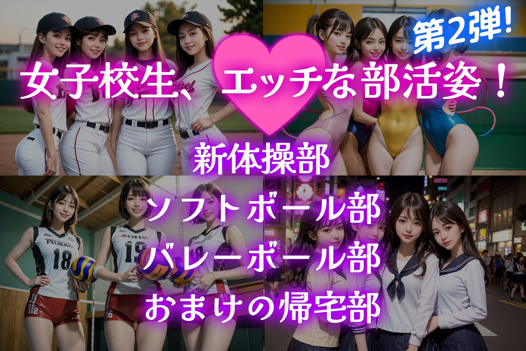 女子校生 エッチな部活姿 第2弾 サンプル1ページ目
