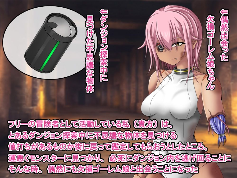 500年間ダンジョン内で休止してたちょろかわ欠損ゴーレム娘が俺の奥さんになるまでの軌跡 サンプル3ページ目